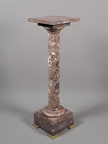 Colonne sellette en marbre - sellette,