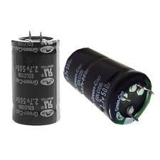 Condensateur Farad 2,7 V 500 F pour automobile, noir, 2/4 pieds, 35 x 60 mm