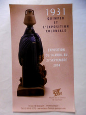 BAZIN François Affiche 2014 HB Quimper Céramique Egyptienne Expo coloniale 31