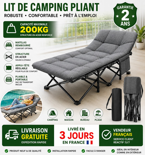 Lit camping pliant - camping,