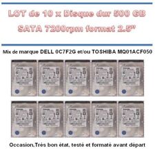 Lot de 10 x Disque dur 500G