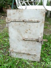 ancienne porte de four en métal début XXème décoration