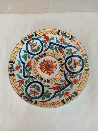 Xviii assiette faience - , en