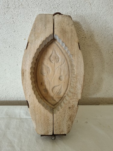 Ancien moule beurre bois - ancien,