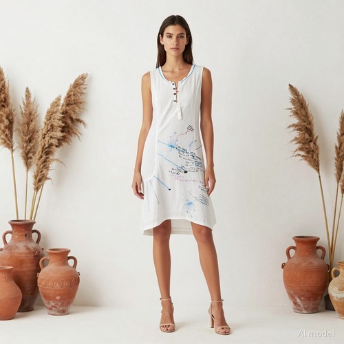 Lagenlook artsy robe longue - lagenlook,