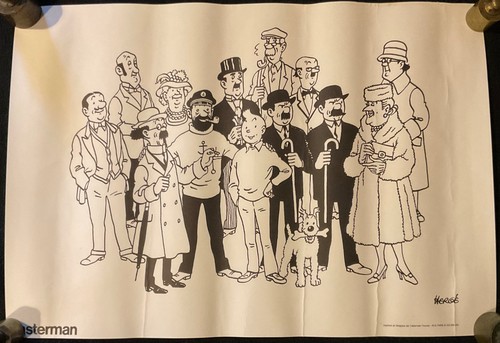 Affiche tintin milou - tintin,,