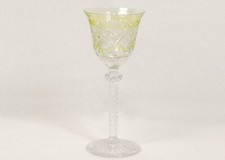 Verre à pied cristal taillé Saint-Louis France antique french glass XXème