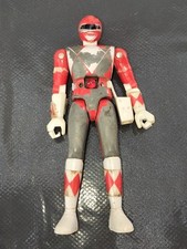 Figurine Power Rangers Mighty Morphin Rouge Métal Vintage Bandai 1991 A-47