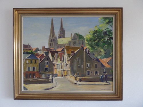 Grand tableau huile - grand, toile