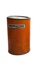 Ancienne Boîte Ovomaltine Vintage ORANGE 60’ Collection Publicité