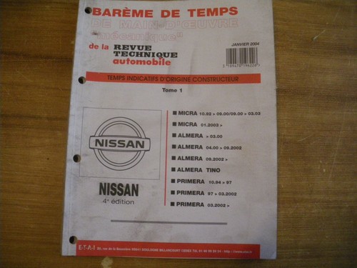 Bareme temps nissan micra - de,