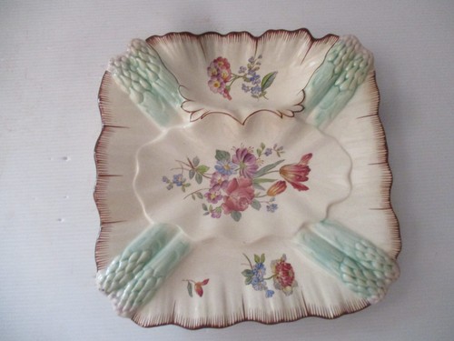 Ancienne assiette asperges - ancienne,
