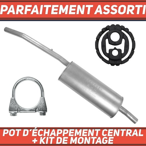 Pot échappement central - pot,