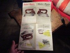 Ancien Catalogue Fer a repasser Electrique Vapo-Matic Calor