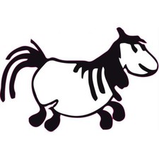 Pottok Cheval autocollant