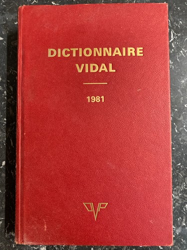 Dictionnaire vidal 1981 - dictionnaire,