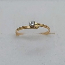 Bague En Or Jaune 18k. Taille
