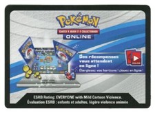 Carte à code Pokemon Online du coffret ou pack spécial jamais utilisée au choix