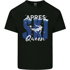 T-Shirt D'Après Ski Queen Pour Enfants Ski Et Sports D'Hiver Garçons Filles