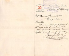 1889 HERBERT J THORNE A LIVERPOOL - M. FOUCAULD A COGNAC
