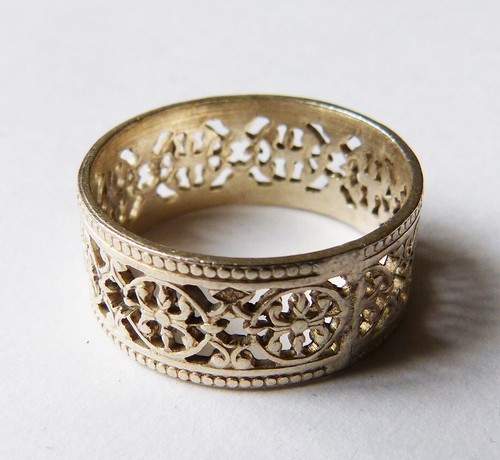 Bague anneau argent massif - argent,