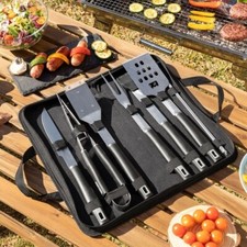 Kit d’Ustensiles pour Barbecue avec Mallette de Transport BBSet 12 Pièces