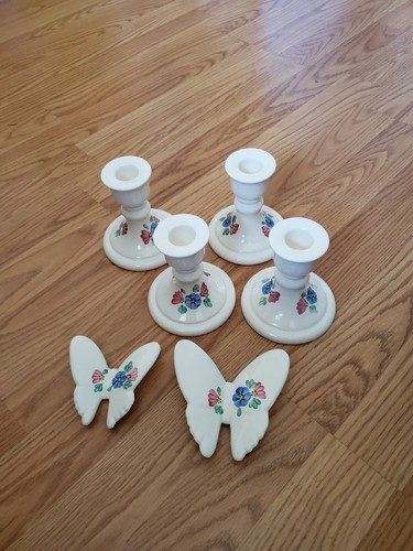 Pair porcelain candle - (2),