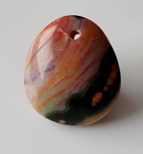 Pendentif jaspe orbiculaire - jaspe,