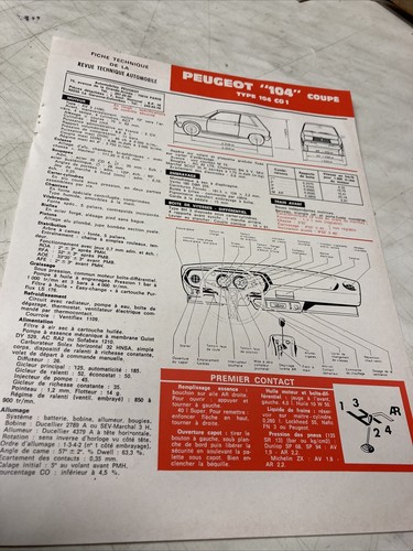 Fiche technique automobile