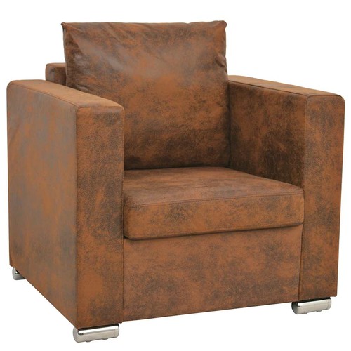 Fauteuil cuir daim artificiel - fauteuil,
