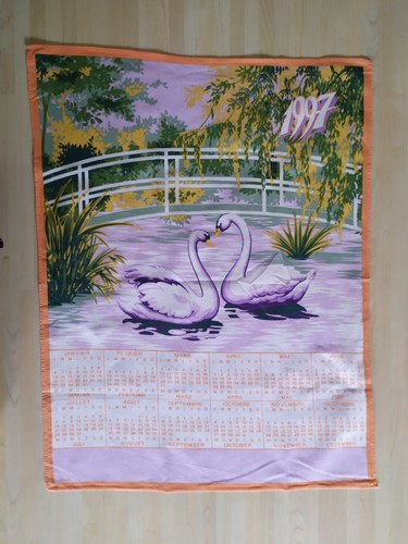 Calendrier tissu 1997 - calendrier,