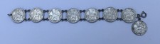 Bracelet en argent monnaies 10 cent 1937 Indochine Française 