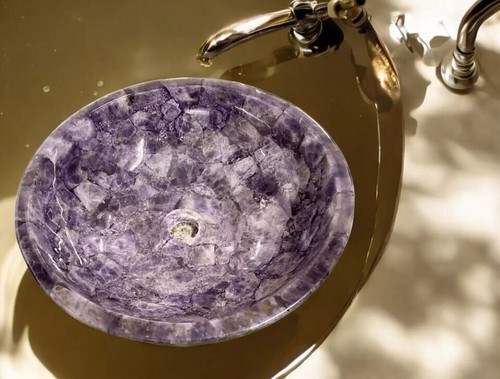 évier salle bain rond - bain,