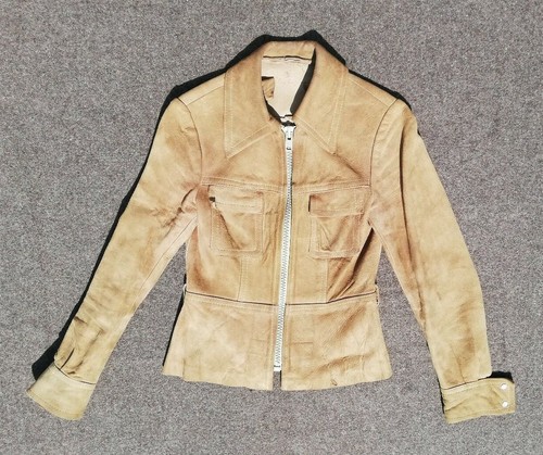 Veste cuir daim - , vintage