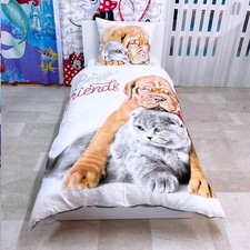 Bulldog Chien Avec Chat Set 2
