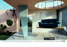 Publicité Advertising 099  1987 Ligne Roset (2p) canapé Opus A.Hieronlmus Alcant