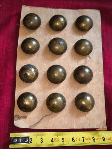 Lot boutons 20mm laiton - lot,
