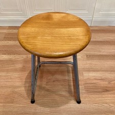TABOURET DESIGN INDUSTRIEL 1950.