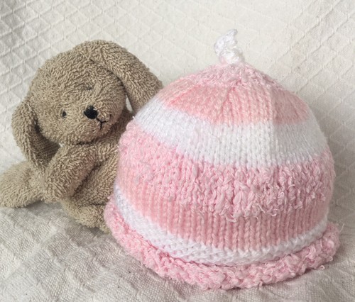 Chapeau lutin tricoté main