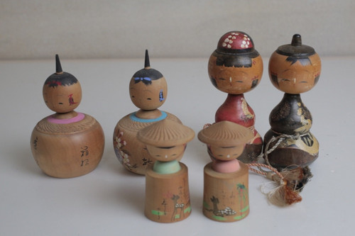 Lot poupées japonaises - lot,
