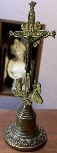 Crucifix cheribins bronze - crucifix,