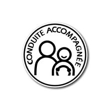 Disque - Conduite accompagnée - Magnétique - Diamètre 15cm