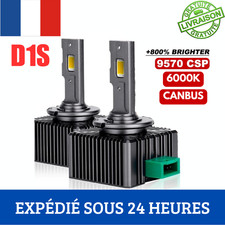 2x Ampoule LED D1S D1R Phare Auto Canbus 300W 30000LM 6000K Blanc Xenon CSP 9570