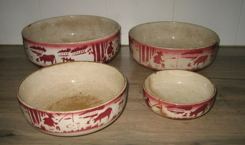 Série ancien plat - série, saladier