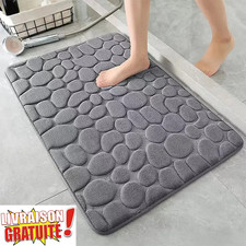 Tapis de Bain Antidérapant 50 x 120 cm Mousse à Mémoire de Forme, Ultra Doux & A