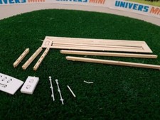 umk_2019010 - Kit portail/barrière 4 mètres (bois) - UniversMini Models - 1/32