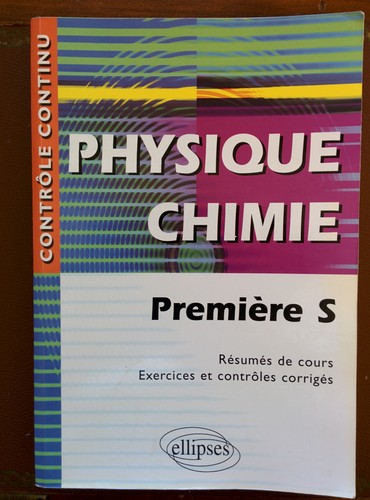 Livre physique chimie - 1ere, s