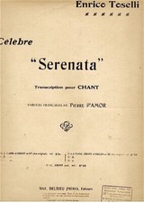 SERENATA Partition ancienne