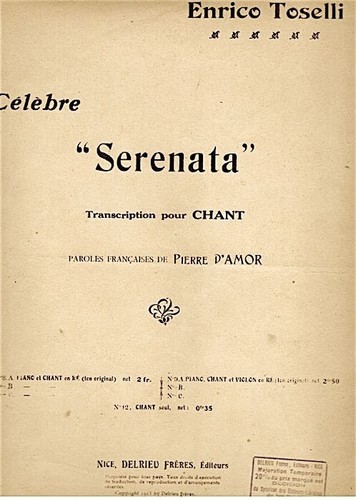 Serenata partition ancienne - partition,