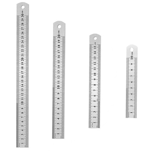 4pcs règle acier - règle,
